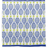 Rideaux De Douche 💙 🎾 bleu, vert, blanc 🎾 tennis (Devant)