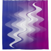Rideaux De Douche Bleu violet blanc (Devant)