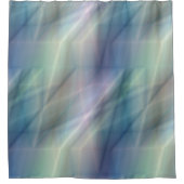 Rideaux De Douche bleu violet et vert abstrait (Devant)