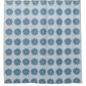 Rideaux De Douche Bleue Daisy (Devant)