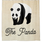 Rideaux De Douche Bloc couleur Panda (Devant)