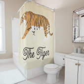 Rideaux De Douche Bloc couleur tigre (En situation)