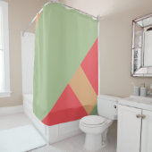 Rideaux De Douche Bloc de couleur moderne 1 (En situation)