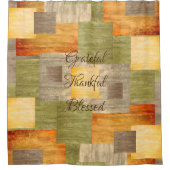 Rideaux De Douche Blocs couleur automne (Devant)