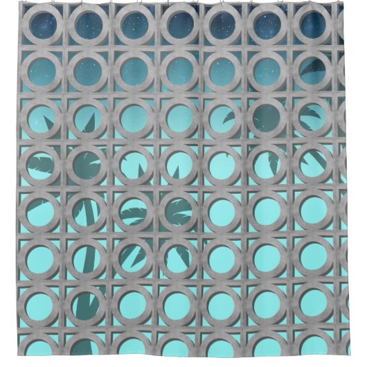 Rideaux De Douche Blocs de brise circulaire (Devant)