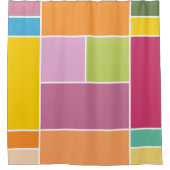 Rideaux De Douche Blocs géométriques au printemps (Devant)