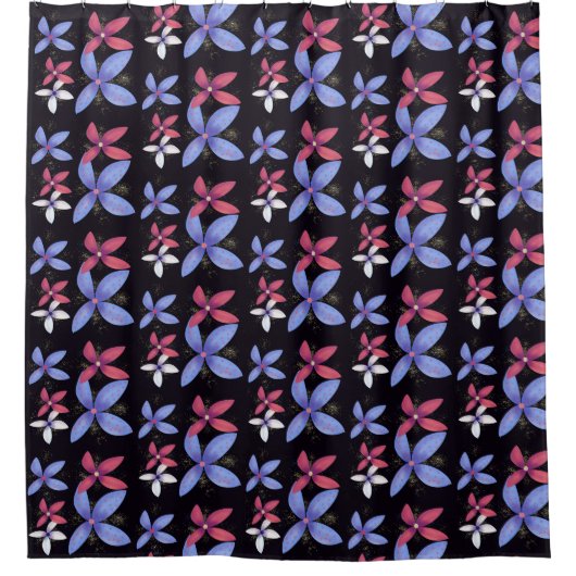 Rideaux De Douche Blooms Abstraits (Devant)