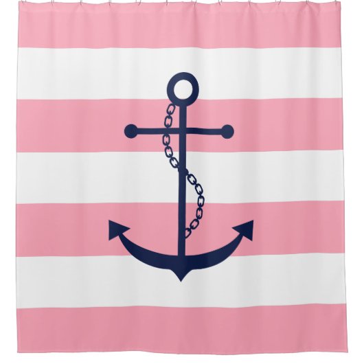 Rideaux De Douche Blue Anchor (Devant)