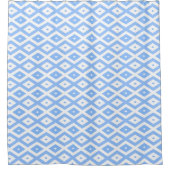Rideaux De Douche Blue and white diamond pattern (Devant)