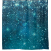Rideaux De Douche Blue Cosmy Spacey Starry Sky (Devant)
