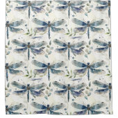 Rideaux De Douche Blue Dragonflies (Devant)