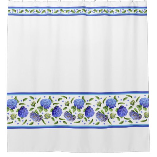 Rideaux De Douche Blue Hydrangeas (Devant)