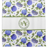 Rideaux De Douche Blue Hydrangeas (Devant)