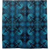 Rideaux De Douche Blue Jean Fractal (Devant)
