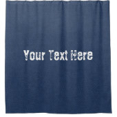 Rideaux De Douche Blue Jeans Fabric - Ajouter votre texte - Personna (Devant)