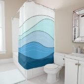 Rideaux De Douche Blue Ocean Design 226 (En situation)