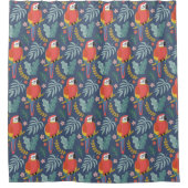 Rideaux De Douche Blue Parrot Land Motif tropical (Devant)