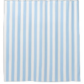 Rideaux De Douche Blue Pastel Stripes Pattern Nautical Modern  (Devant)
