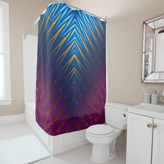 Rideaux De Douche Blue Ridge Gold (En situation)