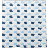 Rideaux De Douche Blue Royal Crowns Fairytale Prince Storybook (Devant)