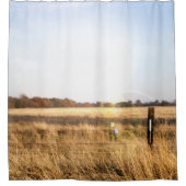 Rideaux De Douche Blue Sky Rustic Country Field (Devant)