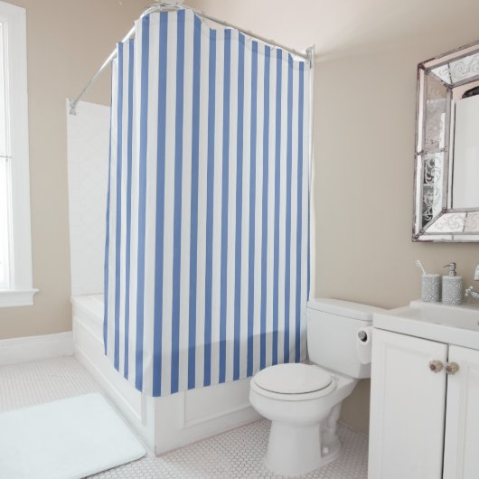 Rideaux De Douche Blue Stripe Harbour (En situation)