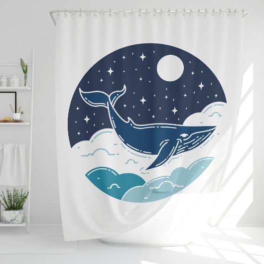Rideaux De Douche Blue Whale Dream