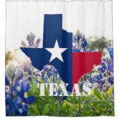 Rideaux De Douche Bluebonnets Blue Flowers Texas texan Floral (Devant)