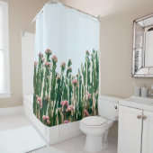 Rideaux De Douche Blush Cactus (En situation)