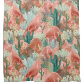 Rideaux De Douche Blush Canyon Desert Bloom Watercolor (Devant)