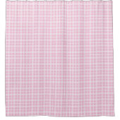 Rideaux De Douche Blush Tartan Curtain Modern Pink Bathroom Accent (Devant)