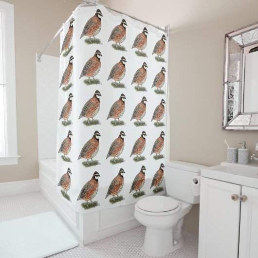 Rideaux De Douche Bobwhite Quail (En situation)