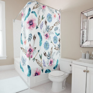 Rideaux De Douche Bohème Chic Fleur Bohème Fille