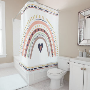 Rideaux De Douche Bohème Moderne Minimaliste Tendance Chic Arc-en-ci