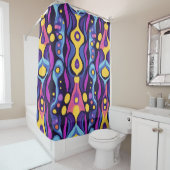 Rideaux De Douche Boho Abstrait coloré 5 (En situation)