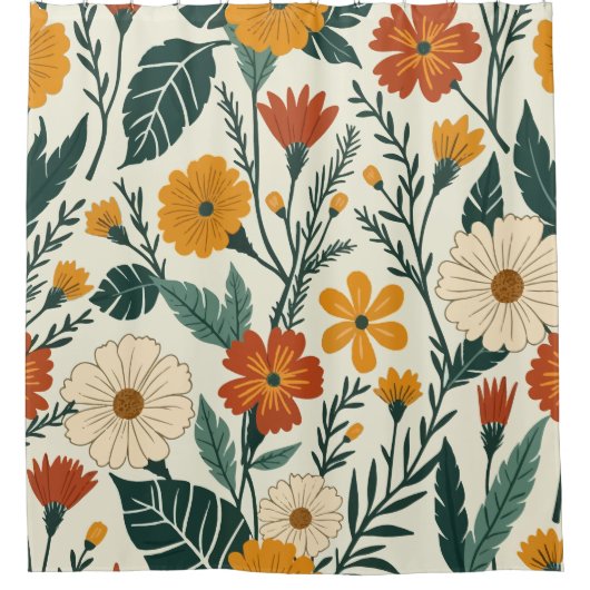 Rideaux De Douche Boho Blooming (Devant)