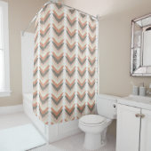 Rideaux De Douche Boho Chevron (En situation)