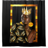 Rideaux De Douche « Boho Chic avec une touche africaine » (Devant)