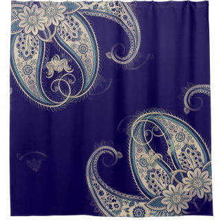 Rideaux De Douche Boho Chic Paisley Motif sans fil
