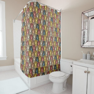 Rideaux De Douche Boho coloré Boodland Owl Motif