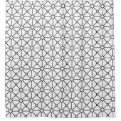 Rideaux De Douche Boho moderne noir et blanc Motif Rhombus (Devant)