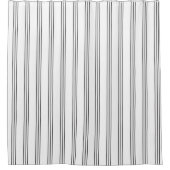Rideaux De Douche Boho moderne rayé noir et blanc géométrique (Devant)