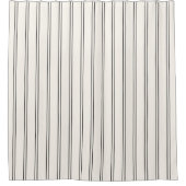 Rideaux De Douche Boho moderne rayé noir et blanc géométrique (Devant)