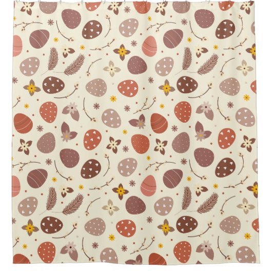 Rideaux De Douche Boho Pâques (Devant)