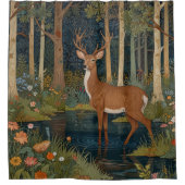 Rideaux De Douche Boho rustique bois de cerf cabine (Devant)