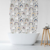 Rideaux De Douche Boho Sheep Rainbow Print