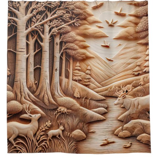 Rideaux De Douche Bois (Devant)