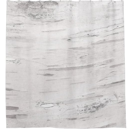 Rideaux De Douche Bois de bouleau blanc rustique Pays Ferme Grange (Devant)