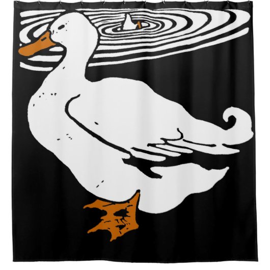 Rideaux De Douche Bois de la ferme victorienne Animaux Canards (Devant)