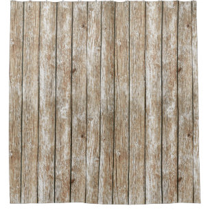 Rideaux De Douche Bois rustique chic minable de beau pays